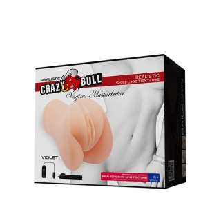 CRAZY BULL- VIOLET REALISTIC VAGINA, Vibration Baile - Boys of Toys Sp. z. o.o. (dystrybutor)