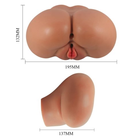 LUNA, Double-entry masturbator's realistic vagina or anus Baile - Boys of Toys Sp. z. o.o. (dystrybutor)