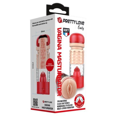 PRETTY LOVE - EMILY Vagina Masturbator Red Baile - Boys of Toys Sp. z. o.o. (dystrybutor)