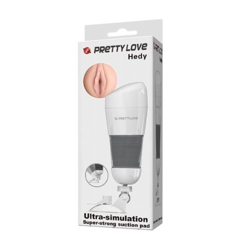 Masturbator wibrujący Pretty Love Hedy biały Pretty Love
