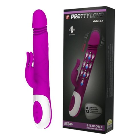 PRETTY LOVE - ADRIAN USB 4 rot; 12 vibration Baile - Boys of Toys Sp. z. o.o. (dystrybutor)
