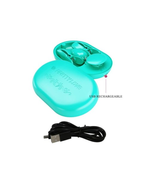 ABS, 3 intensities of electric stimulation, 7 vibration settings, USB rechargeable. Pretty Love