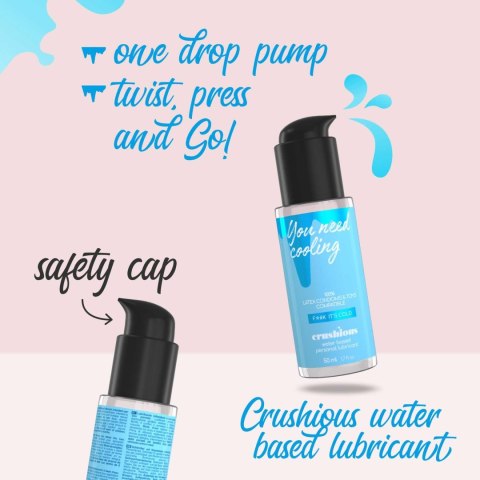 CRUSHIOUS COOLING EFFECT LUBRICANT 50 ML Crushious - Lunyvan S.L.