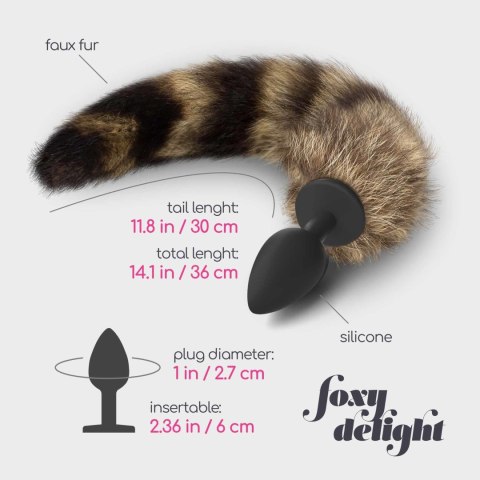 FOXY DELIGHT SILICONE ANAL PLUG WITH TAIL CRUSHIOUS Crushious - Lunyvan S.L.