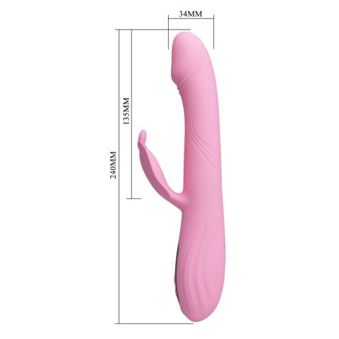 Pretty Love Bella Pink - Butterfly Rabbit Vibrator Baile - Boys of Toys Sp. z. o.o. (dystrybutor)