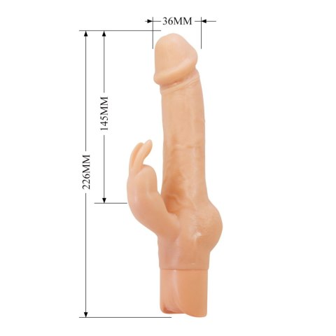 Pretty Love Ellison Flesh - Rabbit Realistic Vibrator Baile - Boys of Toys Sp. z. o.o. (dystrybutor)