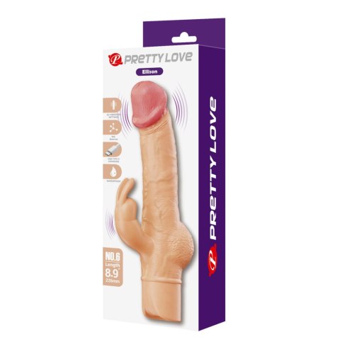 Pretty Love Ellison Flesh - Rabbit Realistic Vibrator Baile - Boys of Toys Sp. z. o.o. (dystrybutor)