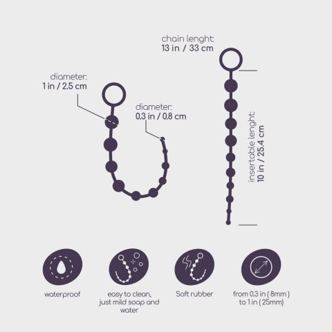 10 BEAD ANAL CHAIN CRUSHIOUS PINK Crushious