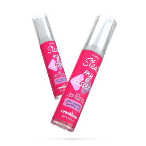 CRUSHIOUS STEAL MY KISSES STRAWBERRY CHAMPAGNE FLAVOUR LUBRICANT GEL 10ML Crushious - Lunyvan S.L.