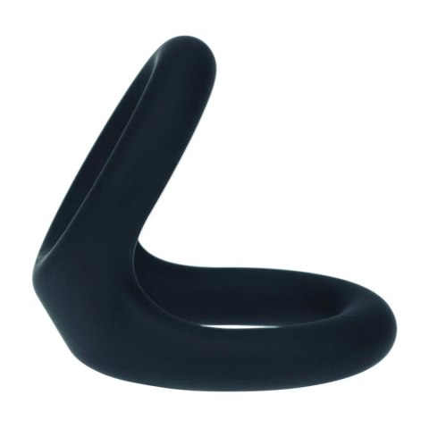 Double O Silicone Cockring - M - Black SHOTS