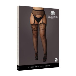 Garterbelt Stockings with Lace Top - Plus Size SHOTS