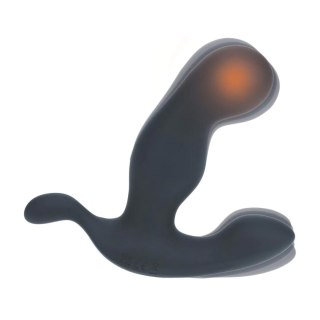 Heating and Vibrating Silicone Prostate Stimulator - Black SHOTS