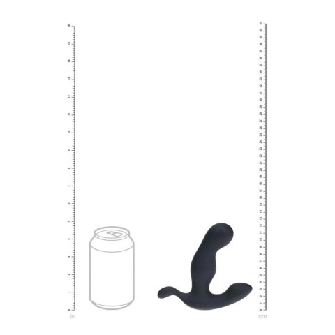 Heating and Vibrating Silicone Prostate Stimulator - Black SHOTS
