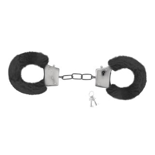 LOVE CUFFS FURRY HANDCUFFS CRUSHIOUS BLACK Crushious