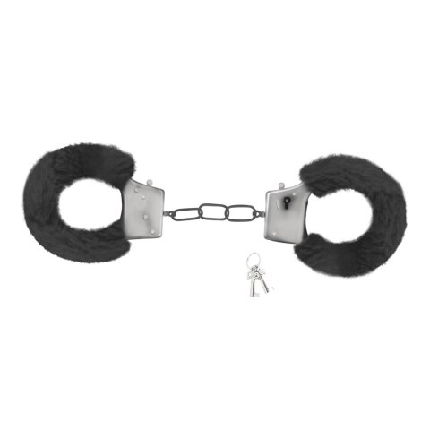 LOVE CUFFS FURRY HANDCUFFS CRUSHIOUS BLACK Crushious
