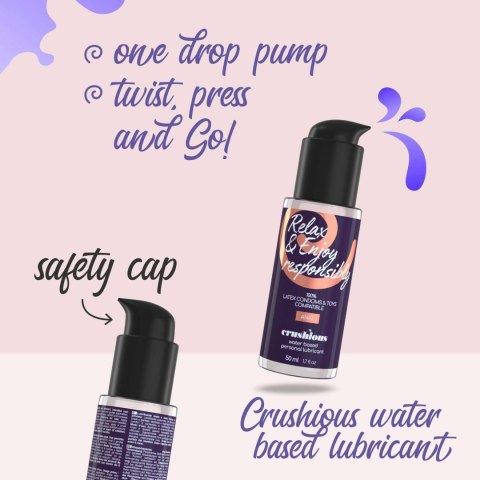 Lubrykant analny wodny Crushious 50 ml z pompką Crushious