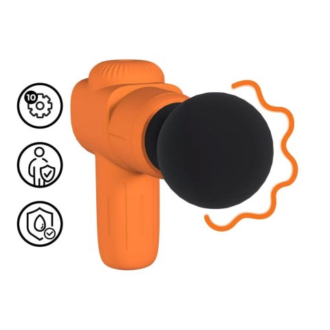 Mini Rechargable Microboost Massager - Orange Loveline