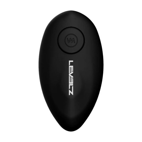 Remote Control Vibrating Silicone Tri O Cockring with Prostate Stimulator - Black SHOTS