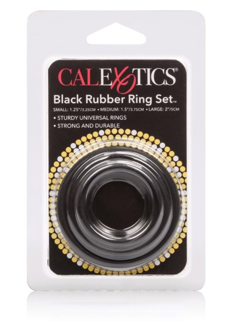 Rubber Ring - 3 Piece Set Black SCALA