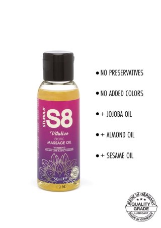 S8 Massage Oil 50ml Omani Lime & Spicy Ginger SCALA