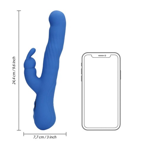 Wiggle Rabbit Vibrator - Jetset Blue SHOTS