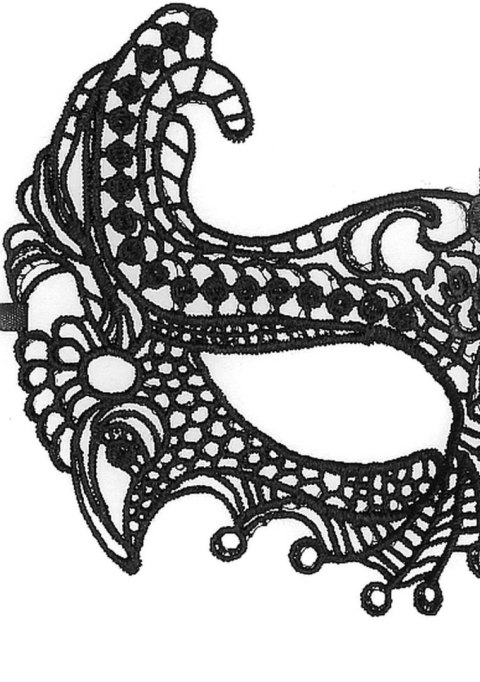 Empress Black Lace Mask - Black SHOTS