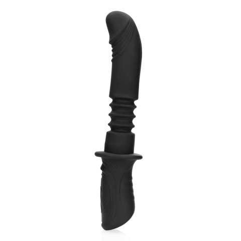 Hand Held Vibrating and Thrusting Sex Machine - Black SHOTS