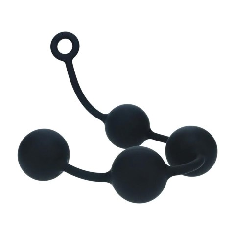 Kulki analne silikonowe Levelz XXL 6 cm czarny Levelz