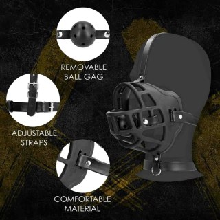 Muzzle with Removable Ball Gag - Black SHOTS