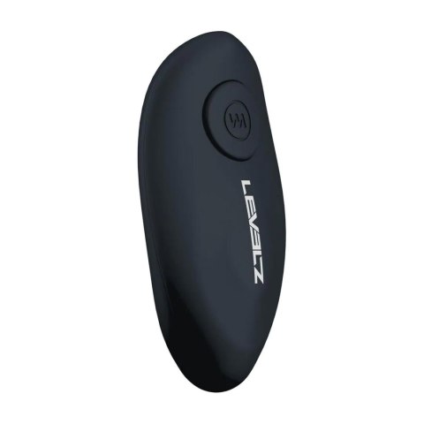 Remote Control Vibrating Silicone Tri O Cockring with Prostate Stimulator - Black Levelz