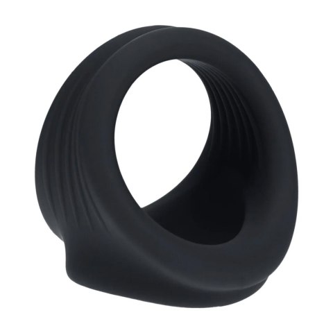 Silicone Cock and Ball Harness - Black Levelz
