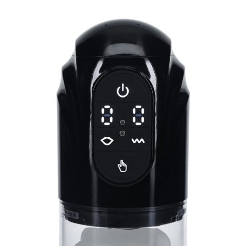 TechnoThrust - Automatic Waterproof Masturbator Pump - Black Pumped
