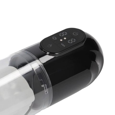 TechnoThrust - Automatic Waterproof Masturbator Pump - Black Pumped