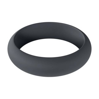 Wide O Silicone Cockring - XL - 50mm - Black Levelz
