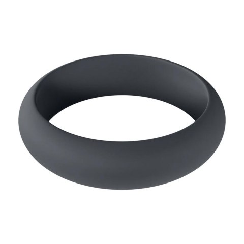 Wide O Silicone Cockring - XL - 50mm - Black Levelz