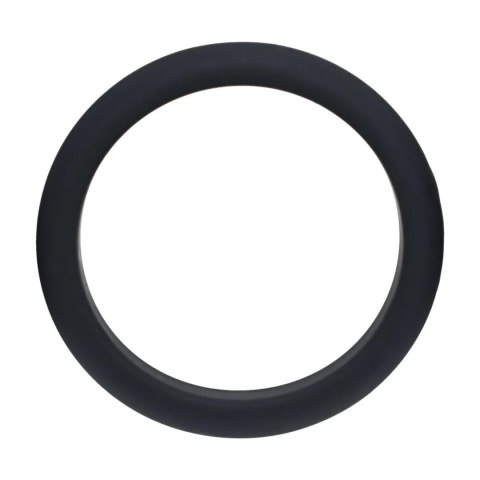 Wide O Silicone Cockring - XL - 50mm - Black Levelz