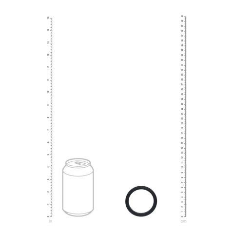 Wide O Silicone Cockring - XL - 50mm - Black Levelz