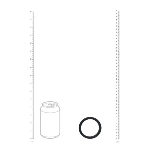 Wide O Silicone Cockring - XXL - 55mm - Black Levelz