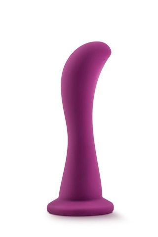 Dildo silikonowe zakrzywione Blush Temptasia Bellatrix śliwkowe 15 cm Blush