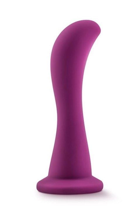 Dildo silikonowe zakrzywione Blush Temptasia Bellatrix śliwkowe 15 cm Blush