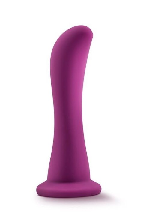 Dildo silikonowe zakrzywione Blush Temptasia Bellatrix śliwkowe 15 cm Blush