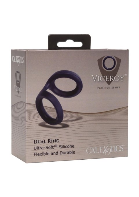 Pierścień erekcyjny Viceroy Dual Ring silikonowy niebieski CalExotics