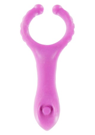 Pierścień wibrujący ToyJoy fioletowy 10 cm TOYJOY