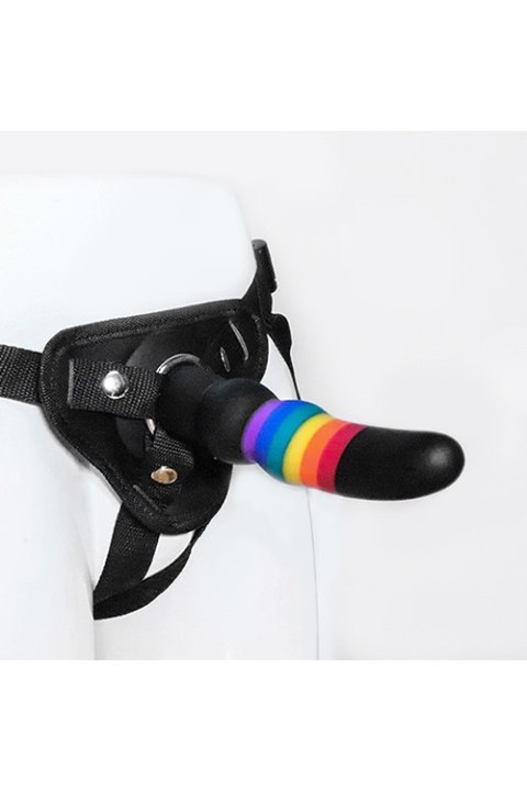 Strap on silikonowy kolorowy Dream Toys 17 cm Dream Toys