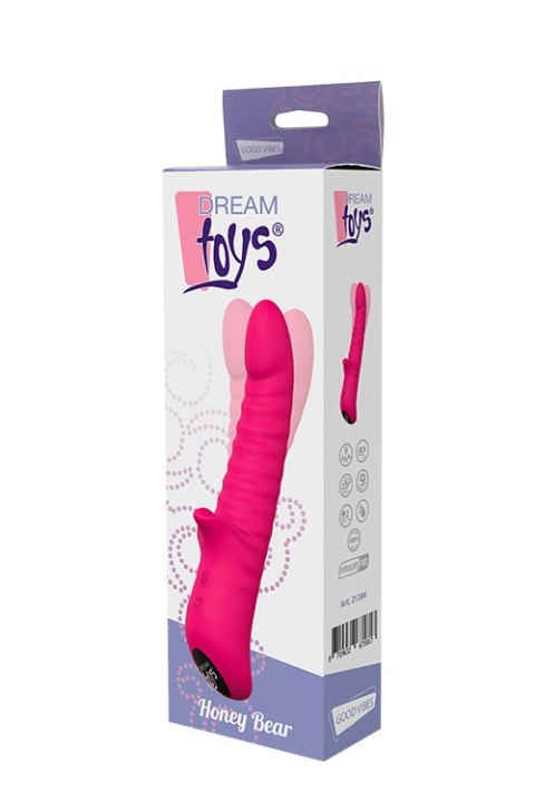 Wibrator rotacyjny Dream Toys Honey Bear magenta silikonowy Dream Toys