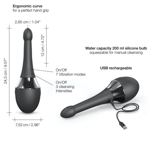 Wibrująca gruszka do lewatywy Dorcel Douche Mate Pro 200 ml USB Dorcel