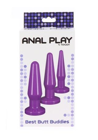 Zestaw korków analnych ToyJoy Best Butt Buddies fioletowy TOYJOY