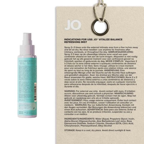 JO - Vitalize Balance Intimate Mist - 60ml ONE-DC B.V.