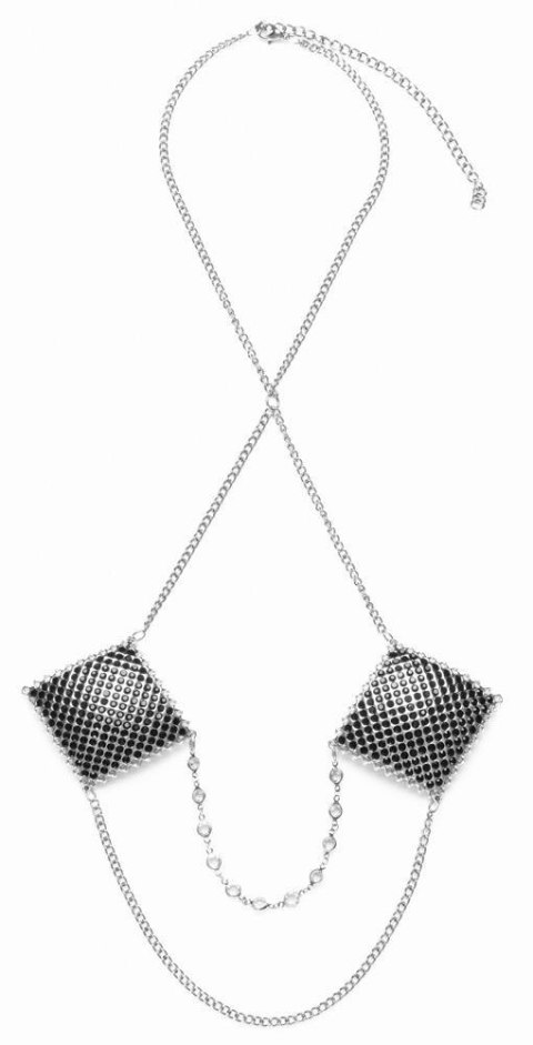 Nipple Jewellery silver chain ORION