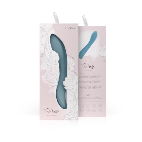 Wibrator punktu G Rose Bloom niebieski USB 20 cm Bloom